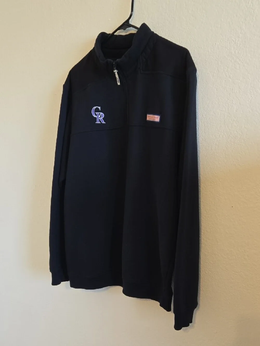 Vineyard Vines x MLB Colorado Rockies Quarter-zip - Black - Large